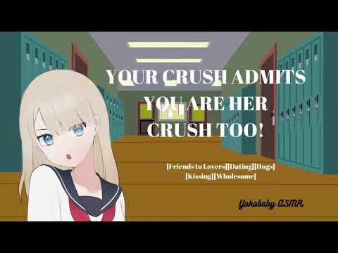 Your Crush Admits You are Her Crush Too ASMR [Friends to Lovers][Dating][Hug][Kissing][F4M]