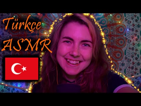 Türkçe ASMR: English Girl Tries Speaking Turkish Again! (Whispered Trigger Words and Hand Movements)