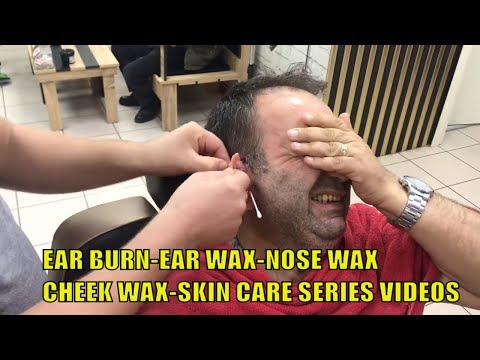 ASMR TURKISH BARBER=EAR BURN-EAR WAX-NOSE WAX-CHEEK WAX SERIES VIDEOS=SKIN CARE- MASK SERIES VİDEOS