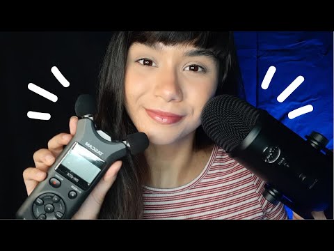 ASMR: QUAL MICROFONE TE ARREPIA MAIS? TASCAM VS BLUE YETI | Mouth Sounds, Scratching, Tapping