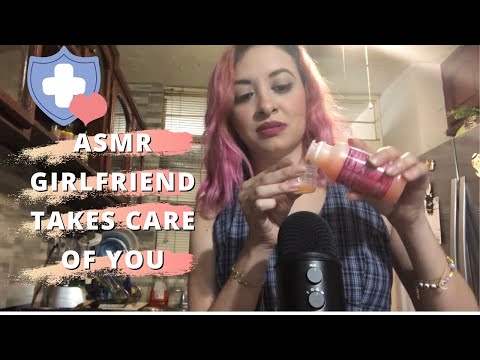 ASMR Girlfriend takes care of you After Work|Roleplay