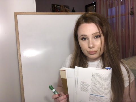 ASMR Helping You Study For Final Exam Roleplay