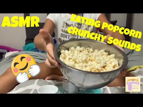 ASMR Eating sounds Popcorn | Crunchy Mouth Sounds