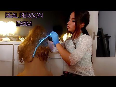 ASMR IN FRENCH 🇫🇷 : ASMR REAL PERSON DETAILED (MY SISTER VICTORIA)