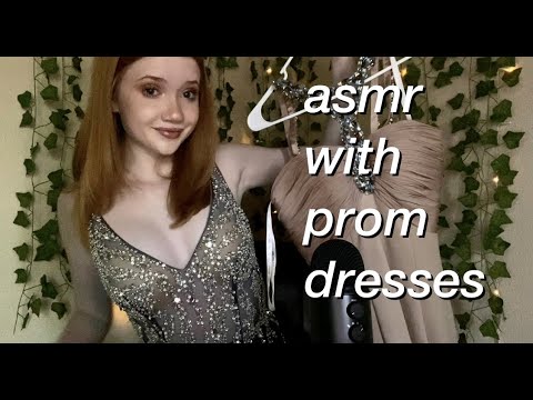 ASMR With Fancy Prom Dresses