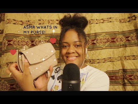 ASMR Whats In My Purse! (Rambling, Tapping)