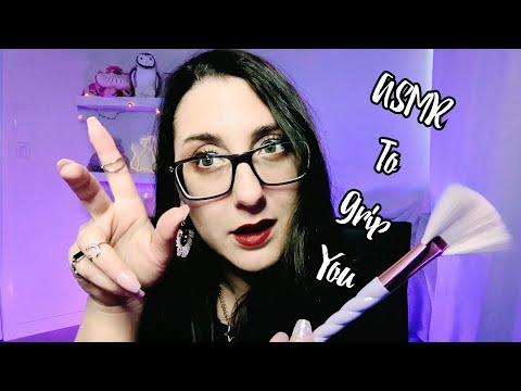 ASMR Word Repetition, Face Poking,  & Hand Movements