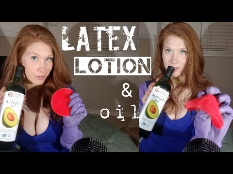 LATEX GLOVES, LOTION, AND OIL ASMR 🎧😴