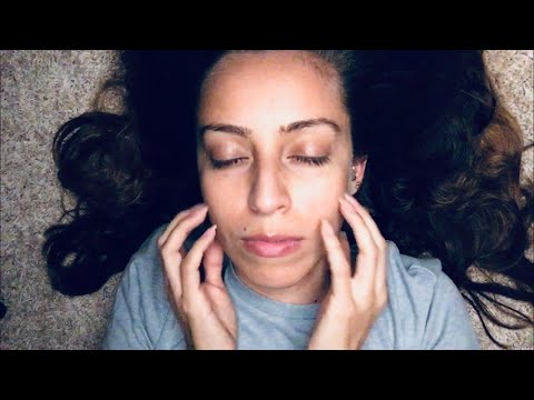 ASMR Body Tapping And Scratching- Putting Myself To Sleep