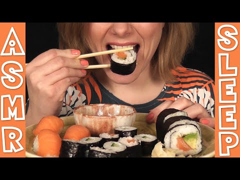 ASMR sushi mukbang | extreme eating sounds | maki | nigiri | wakame