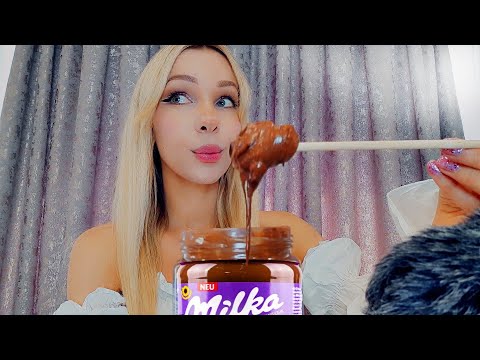 1 Minute ASMR 🍓 doing your makeup with the Wrong Props