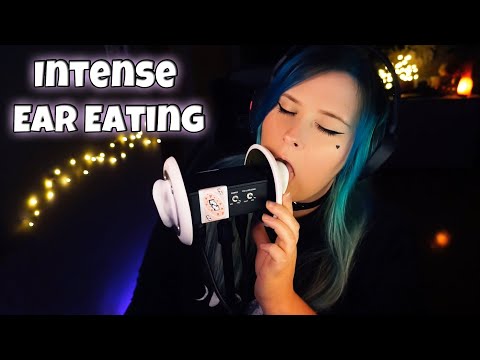 👅 ASMR Intense Ear Eating, Kisses, & Fluttering | Panning and Echo Effects NO TALKING