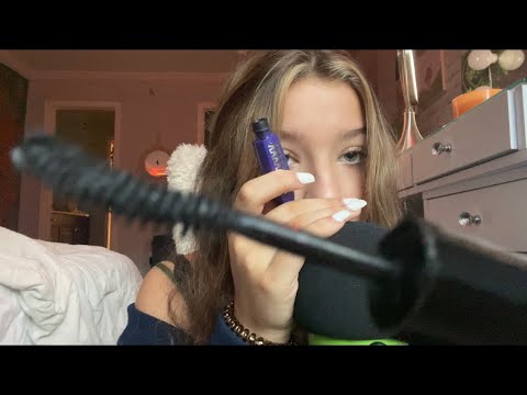 ASMR// ONE MINUTE MAKEUP APPLICATION!! (fast & aggressive)