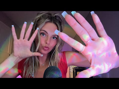 ASMR HAND MOVEMENTS & Mouth Sounds While it Rains 🌧️