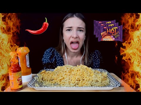 ASMR - COMI MIOJO EXTREMAMENTE PICANTE E DEU RUIM 🔥 (PASSEI MAL) 🥵