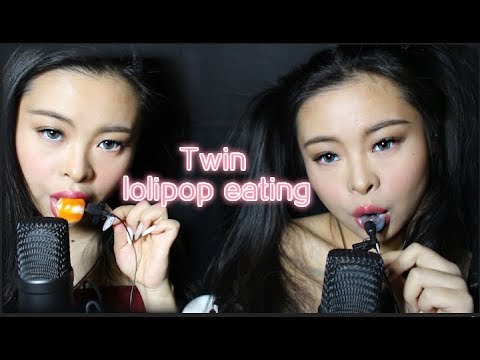 Twin give you intense mouth sound tingles ❤ lollipop asmr