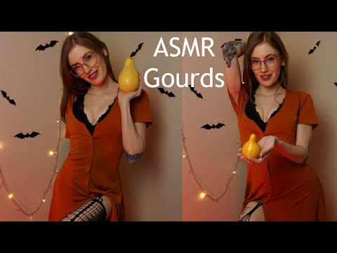 [ASMR] LOOK AT MY GOURDS ~ whispering, fast tapping, scratching, & cozy fall vibes