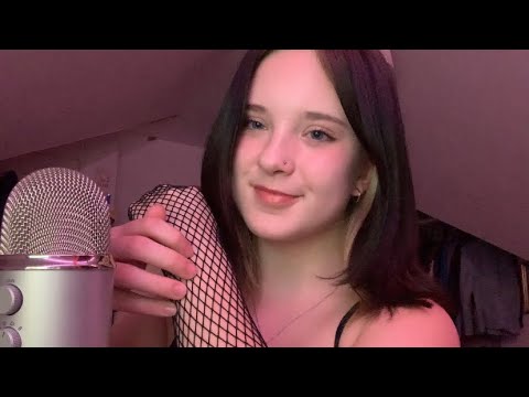 ASMR fast scratching on fishnets and tights