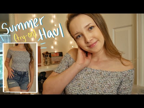 ASMR ~ SUMMER Try On Haul w/ lots of fabric sounds!🌞 (Old Navy & SHEIN)