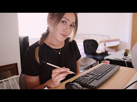 ASMR Office Sounds - Typing, Writing, Mouse Clicking, Minimal Talking