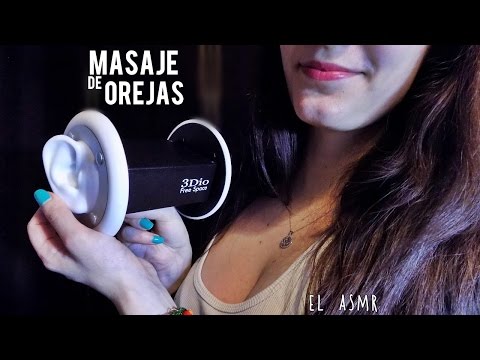 ♡ASMR español♡ MASAJE DE OREJAS con Aceite♥ Roleplay *3Dio*|Oil Ear Massage
