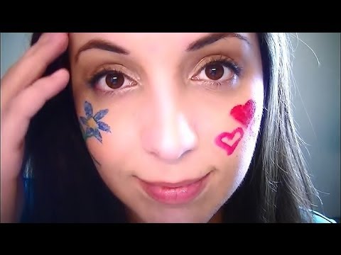 ASMR Face Painting Role Play: Ear to Ear Binaural Triggers for Relaxation