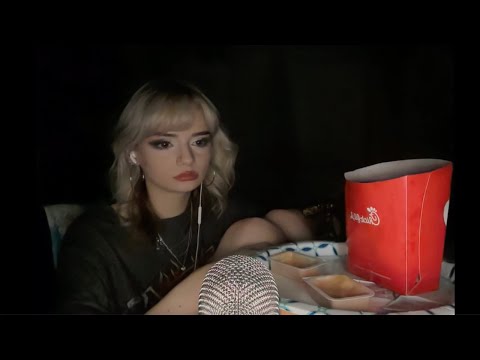 ASMR completely ignoring you while eating chick-fil-a