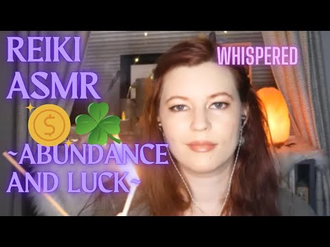 Reiki ASMR| Abundance and Luck| Removing receiving blocks| crystals, cleanse, oracle card reading