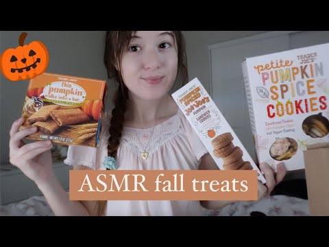ASMR eating fall treats 🎃🍁