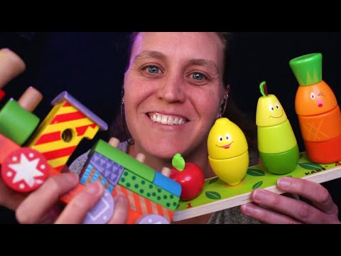 ASMR More Wooden Toys | Wood Tapping, Scratching, and Sounds
