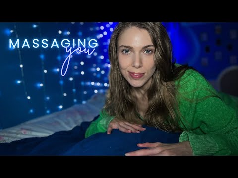 ASMR | Massaging Your Tired Muscles as You Fall Asleep | Personal Attention, Oil Massage, POV
