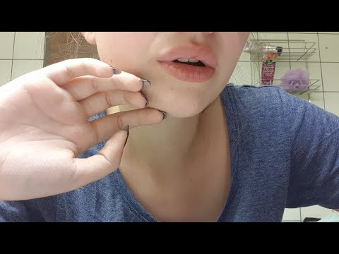 Touching your face with gentle hand movements ASMR