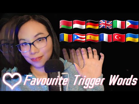 ASMR YOUR FAVOURITE TRIGGER WORDS IN YOUR LANGUAGE (Fast Whispering, Mouth Sounds)⚡