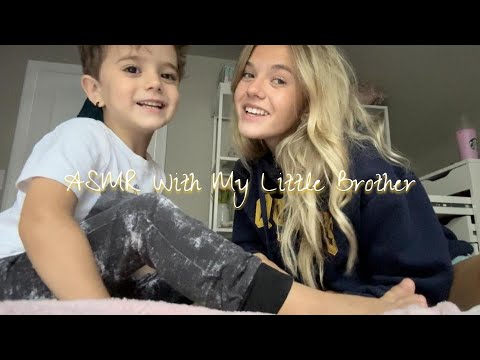 ASMR With My Little Brother ᥫ᭡ Giving Him The Tingles ✧ ﾟ.