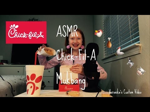 ASMR~ Chick-Fil-A Mukbang 🐄🐓🐔🍗|| Veronika’s Custom Video