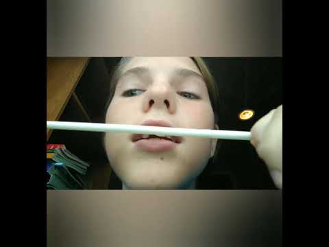 ASMR | chewing + mouth sounds using a straw.