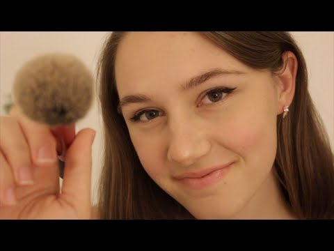 ASMR - Gently Stippling, Dabbing and Brushing Your Face ♡