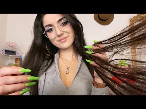 The Girl In The Back Of The Class Plays With Your Hair ~ ASMR personal attention