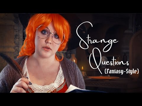 ASMR | Asking You Strange & Unusual Questions (Fantasy-Style!) | Royal Archiver Weird Interview