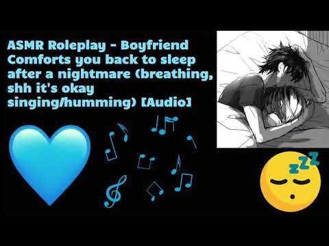 ASMR Roleplay (Audio) - Boyfriend Comforts you back to sleep after a Nightmare