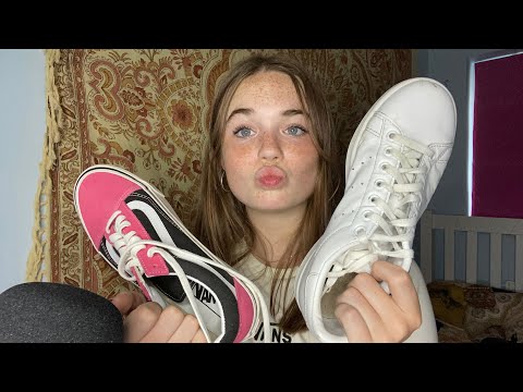 ASMR SHOE COLLECTION AND TONGUE CLICKING