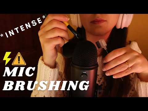 ASMR -  BRUSHING AND SCRATCHING MIC for Sleep and Tingles (different Brushes, No Cover) 🤤