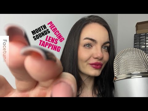 ASMR - Lens Tapping, Trigger Words, Mouth Sounds #asmr #mouthsounds #relax