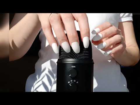 ASMR Mic Scratching with Long Nails (blue yeti)