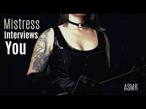ASMR Mistress Interviews You | BDSM Dungeon Job (Outrageously Personal Questions, FemDom Roleplay)