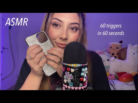 ASMR 60 triggers in 60 seconds