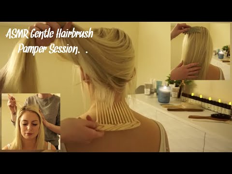 ASMR Sleepy Hair brushing & gentle scalp pamper session | soft spoken