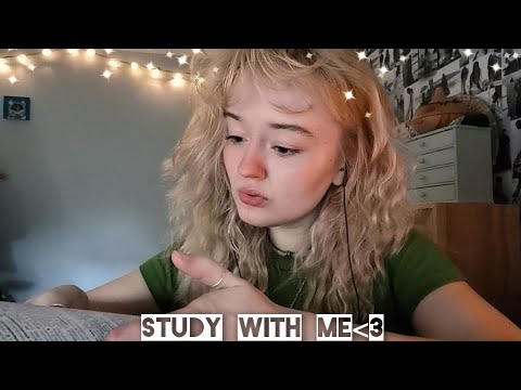 ASMR | Study With Me ❣️ Gentle mumbling, Page turning + Writing sounds 📝