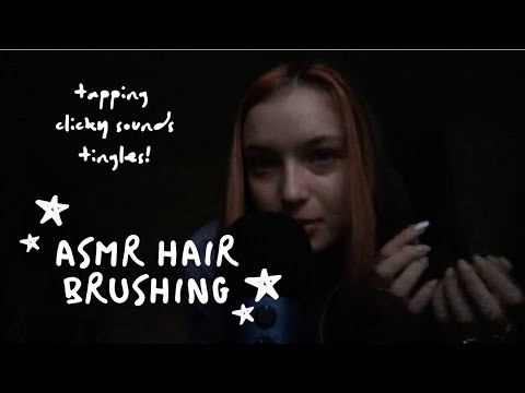 ASMR Trigger - Hair Brushing 🌸 Relaxing and Tingly 💕🤯 (Whispered)