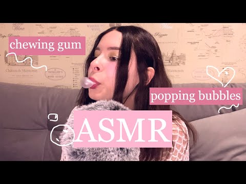 ASMR Chewing Gum And Popping Bubbles